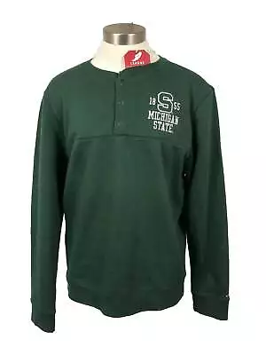 Michigan State University Green Snap Up Sweater Unisex Size M • $13.21