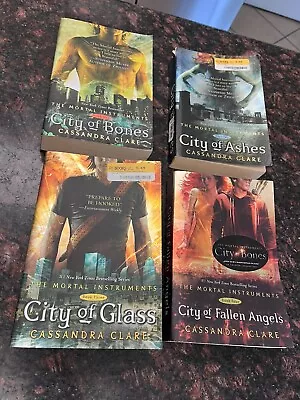 Lot 4 The Mortal Instruments By Cassandra Clare Book Set #1-4 Paperback • $14.99