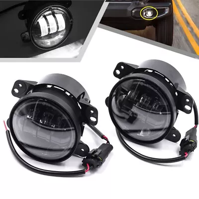 £18.99 • Buy For Jeep Wrangler JK JL 2PCS 4 Inch LED Fog Lights Front Bumper Driving Lights