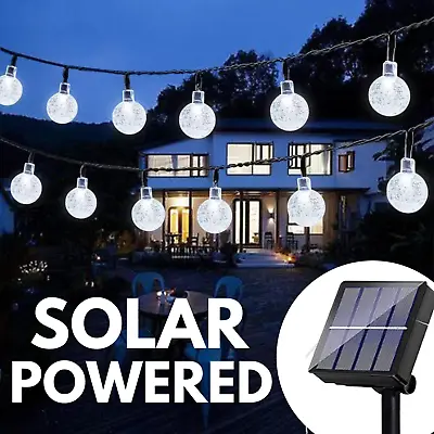 £10.99 • Buy Solar Fairy String Lights 36Ft 60 LED Outdoor Christmas Garden Party Patio Ball
