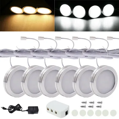 £12.90 • Buy 3/6 Lights Under Cabinet Lights LED Kitchen Cupboard Shelf Counter Display Lamp