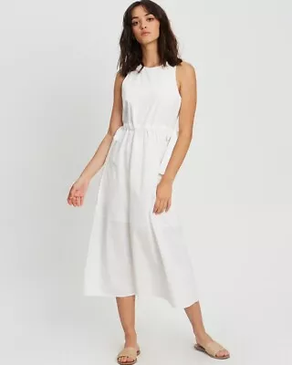 THE FATED  Womens Tia Maxi Dress White Bnwt 14 Sleeveless • $35