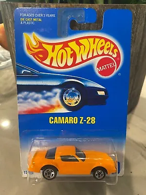 Hot Wheels 1991 Camaro Z-28 Orange #449 5 Spoke • $9.99