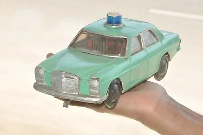 Vintage Battery Taiyo Mark Mercedes Green Litho Car Tin Toy Japan • $81