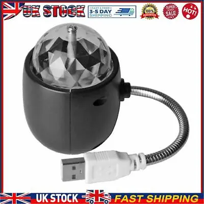 £9.87 • Buy LED Colorful Rotating Stage Light USB Crystal Magic Ball DJ Disco KTV Lamp