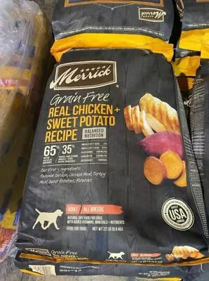 Merrick Real Chicken + Sweet Potato Recipe Dry Dog Food - 22lbs • $35