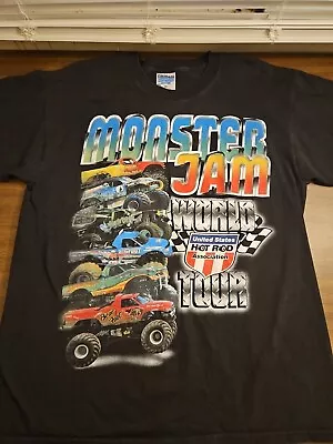 Vintage 1997 Monster Jam World Tour Shirt USHRA LARGE  29X21 RARE • $80