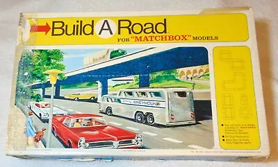 Vintage 1967 Matchbox Build A Road For  Matchbox  Models Original Box Complete • $39.99