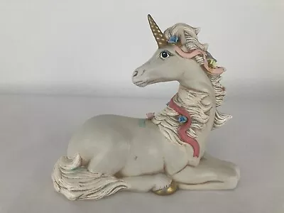 9” Vintage Porcelain Laying Unicorn Figurine • $20