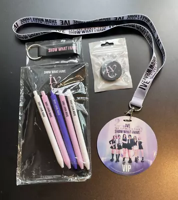 IVE World Tour Show What I Have VIP Merch Badge Lanyard Pen Griptok Ring Strap • $49.99