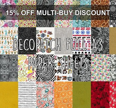 £1.95 • Buy Decopatch Paper For Decoupage Full Sheet (apx A3) Many Designs Multibuy Discount