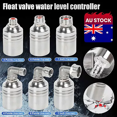 304 Stainless Steel Fully Automatic Water Level Control Float Valve Tap Fittings • $17.99