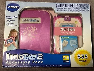 Vtech Innotab 2/Innotab 25 Accessory Pack Pink Storage Tote Gel Skin AC Adapter • $13.95