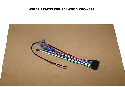 Wire Harness For Kenwood Kdcx399 Kdc-x399 Free Fast Shipping  • $6.70