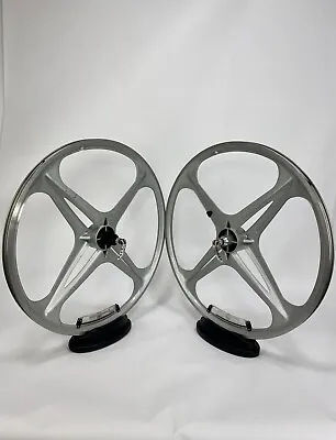 Giant 2002 Aluminum MTB Wheel Set 26 X 1.75 559x19 Disc Brake Mag Aero Vintage • $299