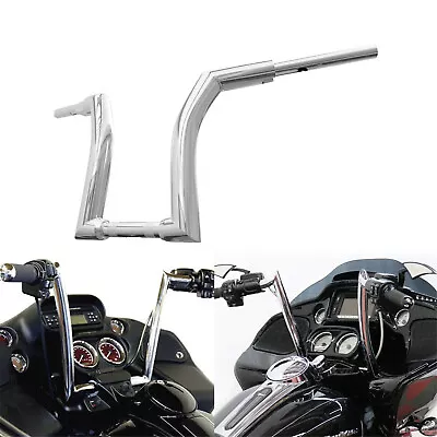 Chrome 16  Rise Ape Hanger Handlebar Z Bar Fit For Harley Fat Boy Softail CVO 00 • $599.99