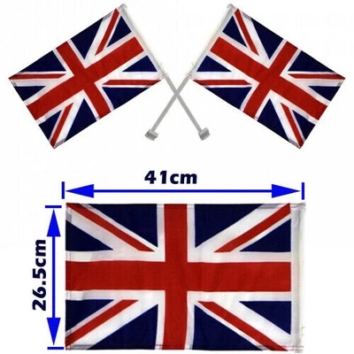 £4.49 • Buy 2 X King Charles Coronation Union Jack Window Car Flags Free UK POST UK SELLER