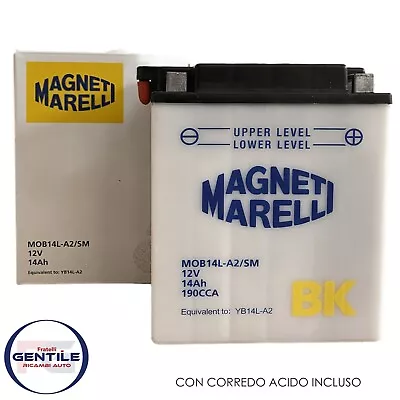 Battery Magneti Marelli YB14L-A2 12V 14AH Gilera Nexus-Sp 500 2007 2008 2009 • $213.77