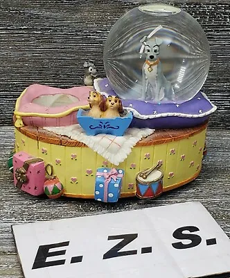 Disney Lady And The Tramp Music Box And Double Snowglobe  Fur Elise  Enesco  • $50.63