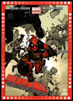 2013 UD Marvel Now!  CUTTING EDGE VARIANT COVER  Card #105-CB...DEADPOOL #1 • $4