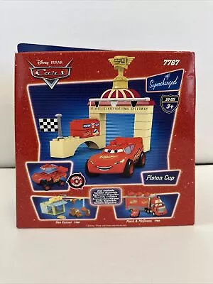 New Piston Cup Mega Bloks Pixar Cars #7767 Sealed Lightning McQueen Supercharged • $60.49