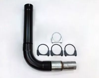 5  Diesel Exhaust Single Stack Pipe Kit - 409 Stainless Steel - Black - SK500BK • $159.95