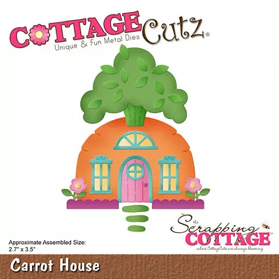 New Scrapping Cottage Cutz Metal Cutting Die  Carrot House  • £24