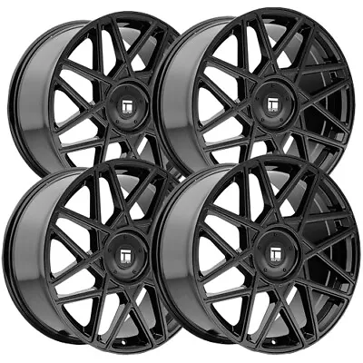 (Set Of 4) Touren TR66 18x8 5x112/5x120 +35mm Gloss Black Wheels Rims 18  Inch • $647.96