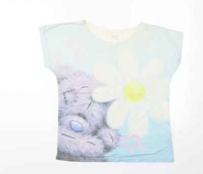 £5 • Buy M &S Girls White  Polyester Top Pyjama Top Size 13-14 Years   - Tatty Teddy 