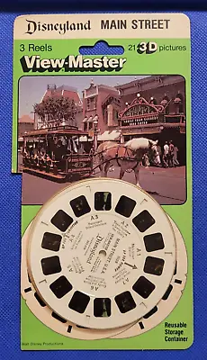 Full COLOR Disneyland Main Street USA #3028 View-master Reels Pack Opened Set • $29.99
