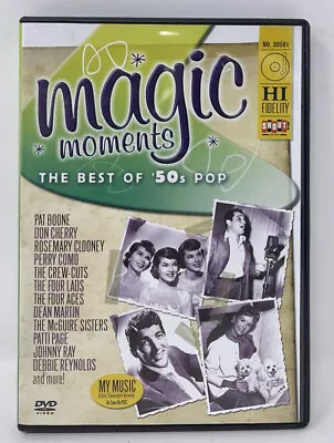 Magic Moments: The Best Of 50s Pop (DVD 2005) Pat Boone With Insert — RARE OOP • $13.49