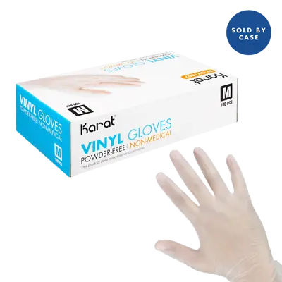 Karat Vinyl Powder-Free Gloves (Clear) - Medium - 1000 Ct FP-GV1007 • $30.60