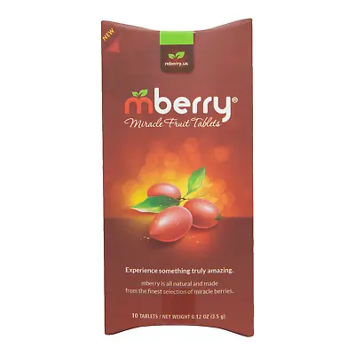 Mberry Miracle Fruit Tablets Single Pack (10 Tablets) Turn Sour Into Sweet • $16.99