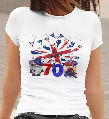 Platinum Jubilee T Shirt Queen 70 Years Lets Celebrate 1952-2022  Men Women Kids • £9.99