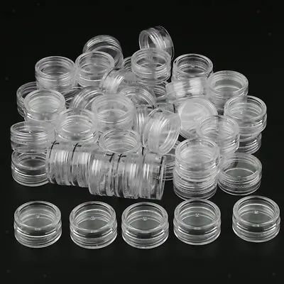 50pcs 3g Mini Cosmetic Pot Jars Lotion Cream Sample Empty Container With Lids • £10.20