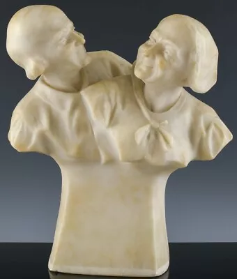 Wonderful Antique Italian Hand Carved Marble Sculpture ~ The Golden Wedding N/r • $114.50