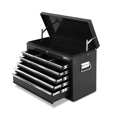 Giantz 9 Drawer Mechanic Tool Box Cabinet Storage - Black • $128.57