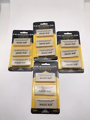 4 Packs - Sanford Prismacolor Premier Magic Rub Erasers - 12Total  Sealed Packs • $19.99