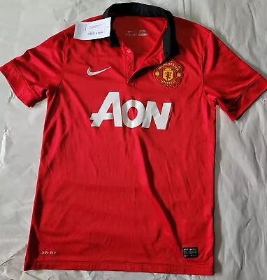 Nike Manchester United Home Football Shirt 2013/14 Sz Medium Brand New • $39.99
