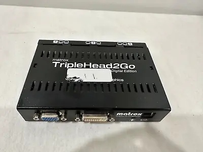 Matrox TripleHead2Go Digital Edition Multi-Display Adapter T2G-D3D-IF • $50