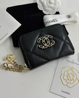 Chanel Cardholder  Women Mini Wallet Black Vip Gift Eco-leather • £337.55