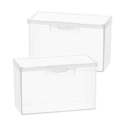  2pcs Game Cards Storage Cases Clear Game Cards Containers Rectangular Storage • £7.89