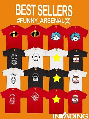 Funny Kids Adults T-Shirts Novelty Character T Shirt Clothing Birthday Tee Shirt • £8.99