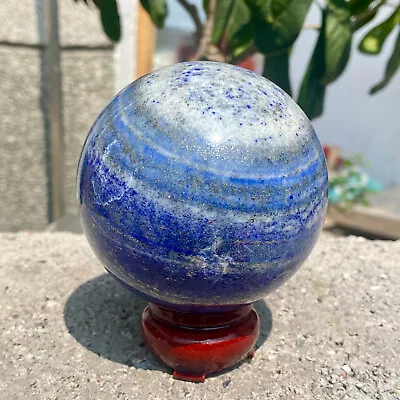1.62LB Natural Lapis Lazuli Jasper Quartz Sphere Crystal Ball Reiki Healing • $0.99