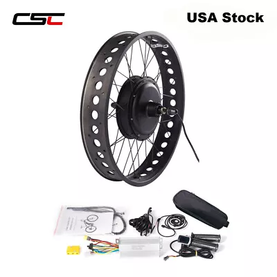 26x4.0'' Fat Tire Bicycle Rear Wheel Conversion 190mm DC Motor Ebike Kit 1500W • $239