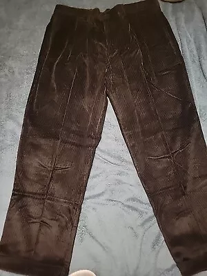 Dockers Mens Pants Vintage Corduroy Khakis The Pleated Loose No Wrinkles 40/29 • $23