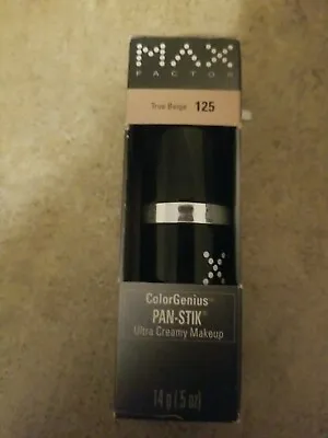 Max Factor Pan-stik Makeup True Beige #125 NEW. • $195