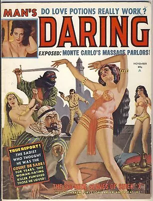 MAN'S DARING - November 1961 / Mens Adventure Magazine • $29.95