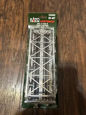 NEW Kato Silver 248mm (9 3/4 ) Double Track Truss Bridge N Scale 20-437 • $8