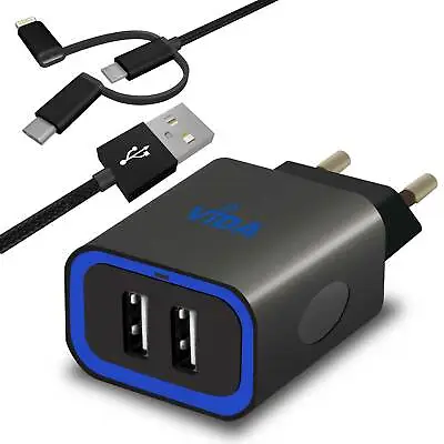 $31.25 • Buy Dual Port Twin USB Wall Charger Universal European Plug For Cell Phone Tablet PC